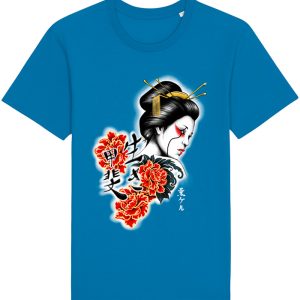Camiseta Geisha Peonies by Kaorukel